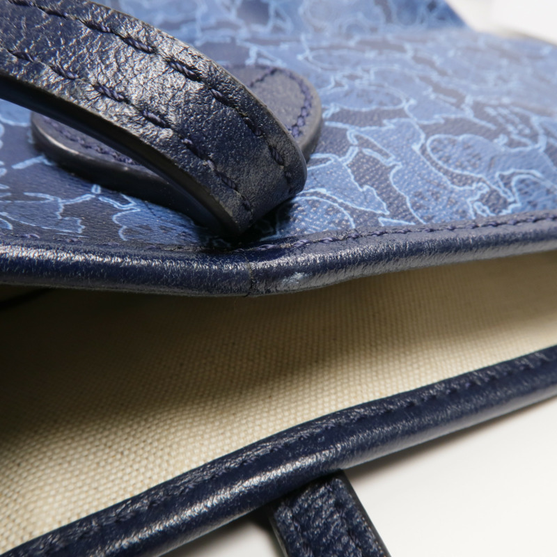 CELINE 塗層帆布Tote Bag銀扣手挽袋-14