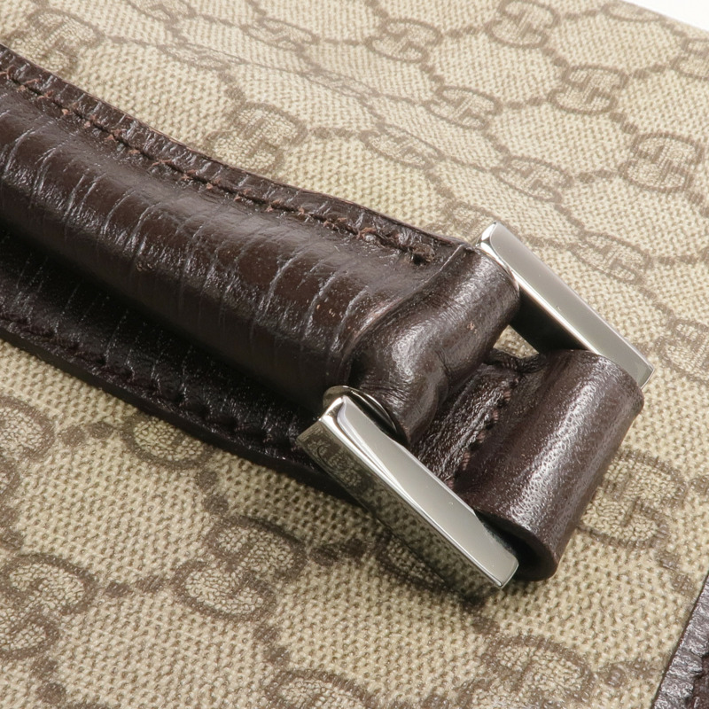 GUCCI 塗層帆布Tote Bag銀扣手挽袋-14