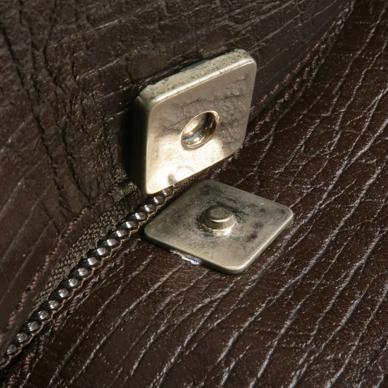 GUCCI 塗層帆布Tote Bag銀扣手挽袋-15