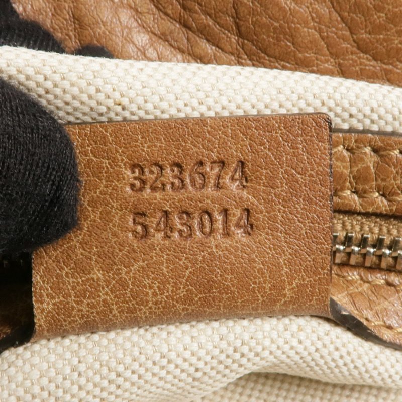 GUCCI 牛皮皮革2way Shoulder Bag銀扣手挽肩背兩用袋-6