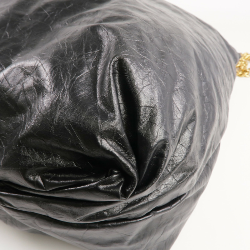 BALENCIAGA 牛皮皮革Crush Bag金扣鏈帶肩背袋-10