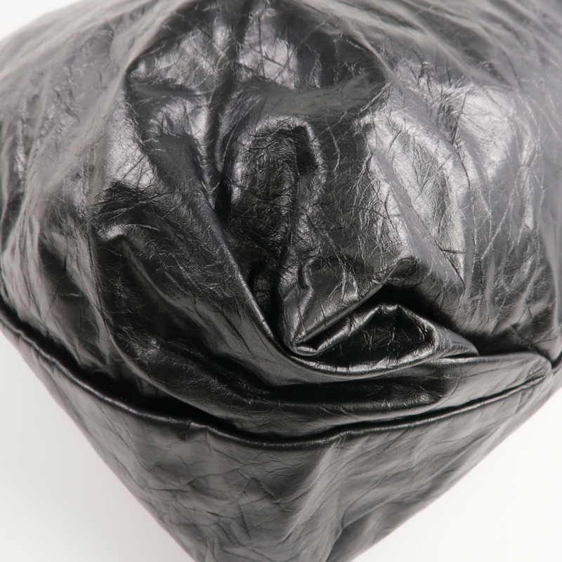 BALENCIAGA 牛皮皮革Crush Bag金扣鏈帶肩背袋-11