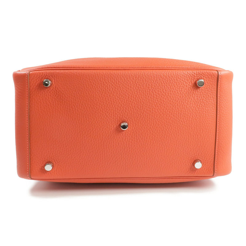 HERMES Clemence皮革Lindy 30手挽肩背兩用袋Sanguine/Rouge Pivoine-3