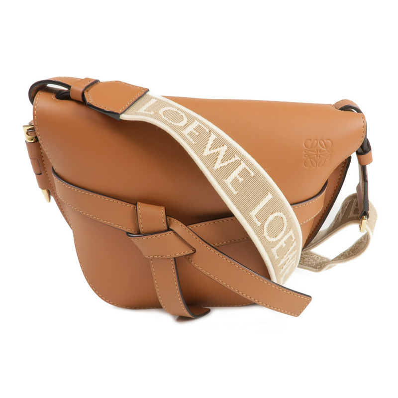 LOEWE 牛皮皮革Gate Small金扣肩背袋-0
