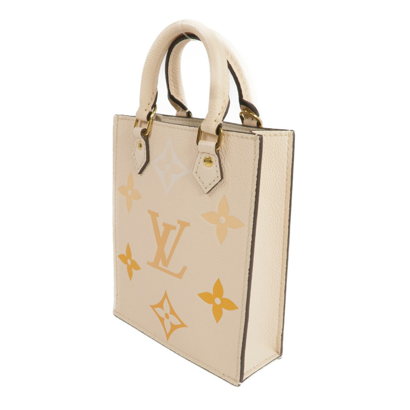 LOUIS VUITTON Monogram Empreinte Petit Sack Plat金扣手挽肩背兩用袋-1