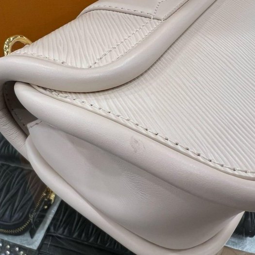 東區正精品㊣LV M22720 HIDE AND SEEK 近全新淺粉/白色水波紋手提包斜背包兩用包 RA1826-6