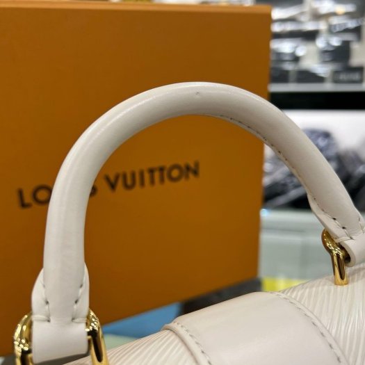 東區正精品㊣LV M22720 HIDE AND SEEK 近全新淺粉/白色水波紋手提包斜背包兩用包 RA1826-8