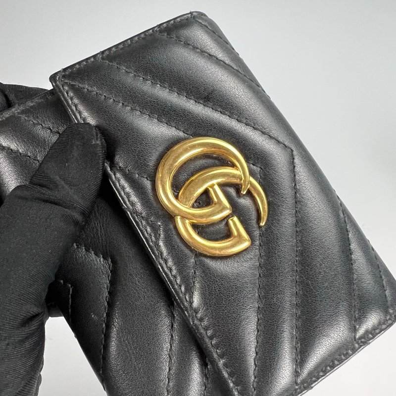 GUCCI 474802 黑MARMONT三折短夾-7