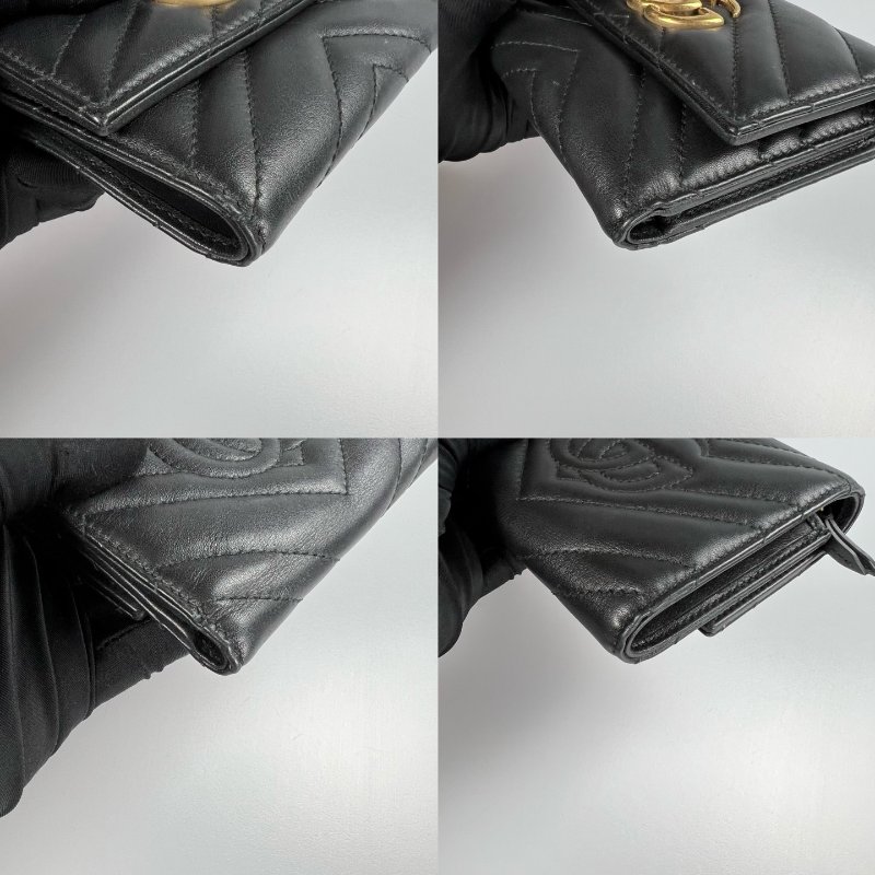 GUCCI 474802 黑MARMONT三折短夾-9