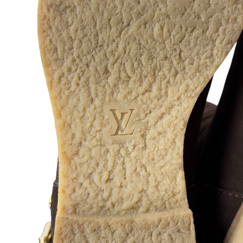 LOUIS VUITTON Snowball 老花 毛毛靴-11