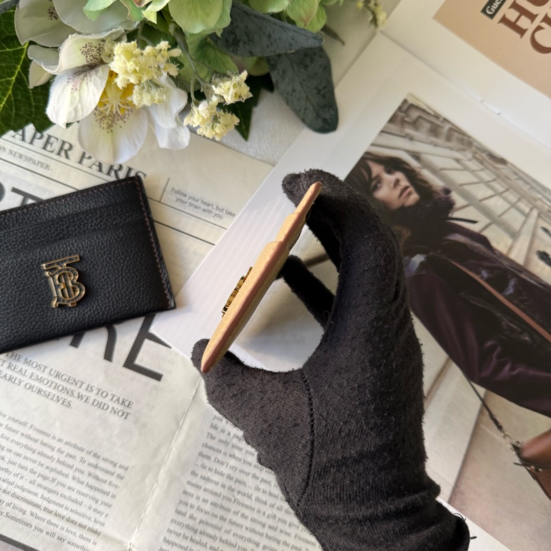 TB 標誌撞色粒紋牛皮4卡名片/卡片夾(奶茶/米色/暖棕色)-4