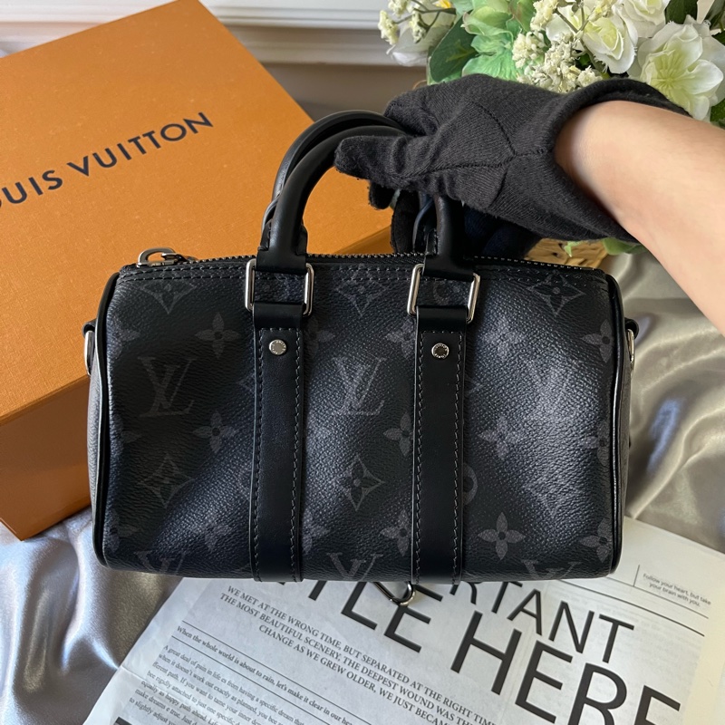 City Keepall XS 迷你波士頓包(黑灰色)-1