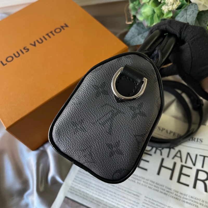 City Keepall XS 迷你波士頓包(黑灰色)-2