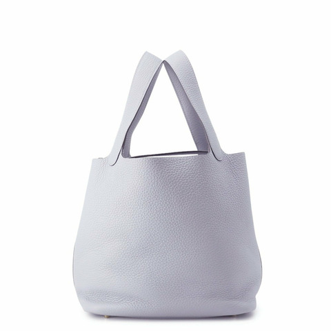 愛馬仕 Hermès Picotin Lock MM 手提包，綠色/香檳色，Taurillon Clemence 皮革，K 印記