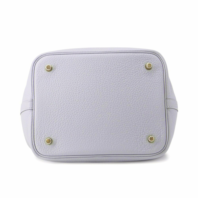 愛馬仕 Hermès Picotin Lock MM 手提包,綠色/香檳色,Taurillon Clemence 皮革,K 印記-2