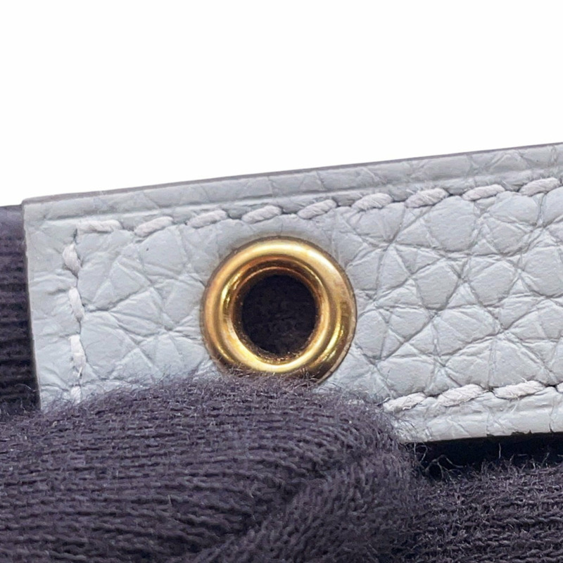 愛馬仕 Hermès Picotin Lock MM 手提包,綠色/香檳色,Taurillon Clemence 皮革,K 印記-9