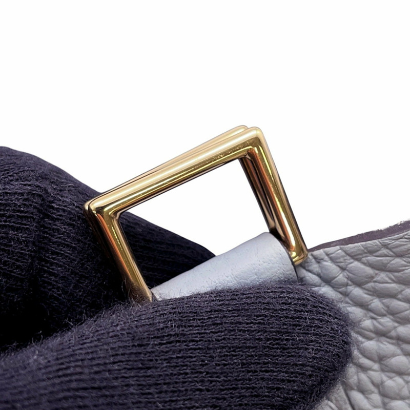 愛馬仕 Hermès Picotin Lock MM 手提包,綠色/香檳色,Taurillon Clemence 皮革,K 印記-10