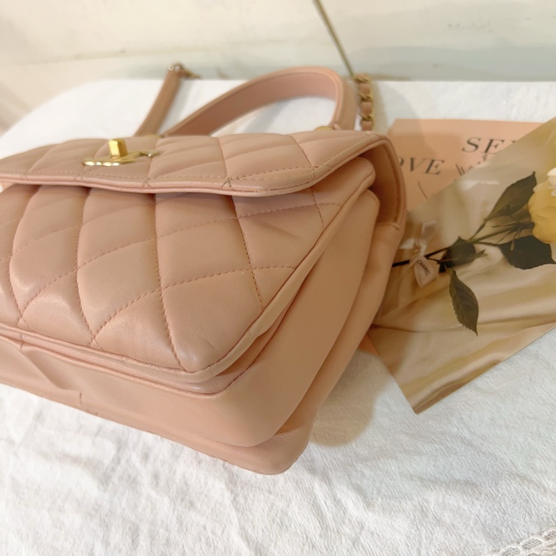 ෆ Chanel Trendy Cc裸粉色🩰-8