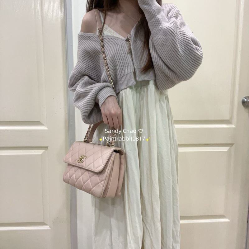 ෆ Chanel Trendy Cc裸粉色🩰-1