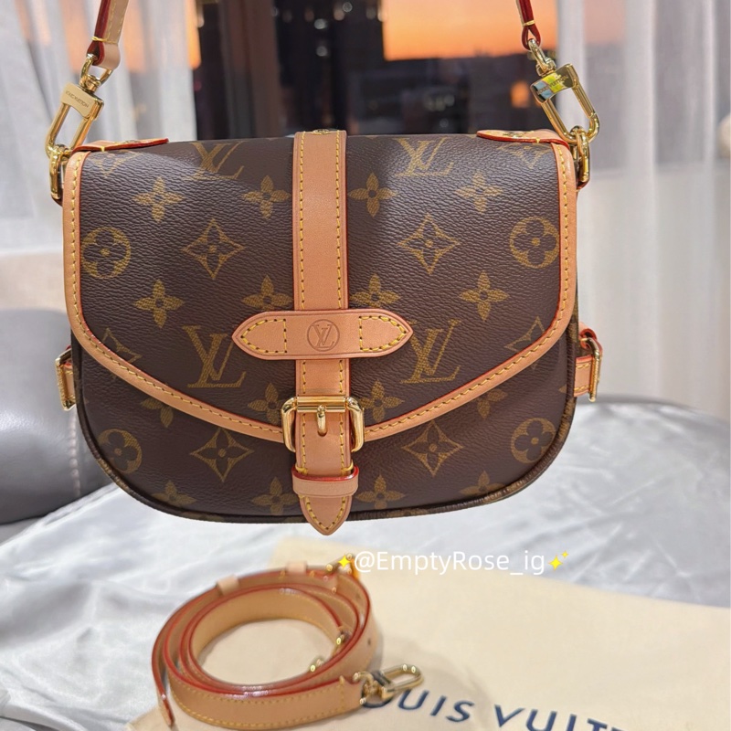 LV 路易威登雙子星⭐️SaumurBB郵差包小豬包/兩用包⭐️芯片款-2