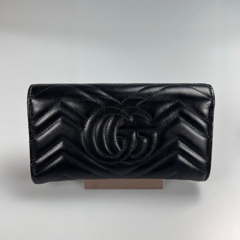 GUCCI 443436 黑MARMONT長夾 -1
