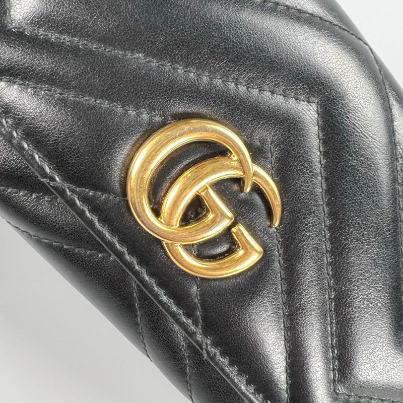 GUCCI 443436 黑MARMONT長夾 -9