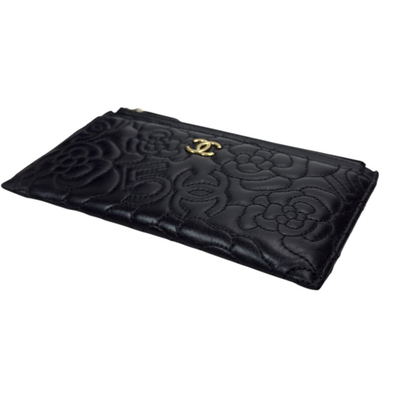 CHANEL *罕有紋路* CC 長銀包-5