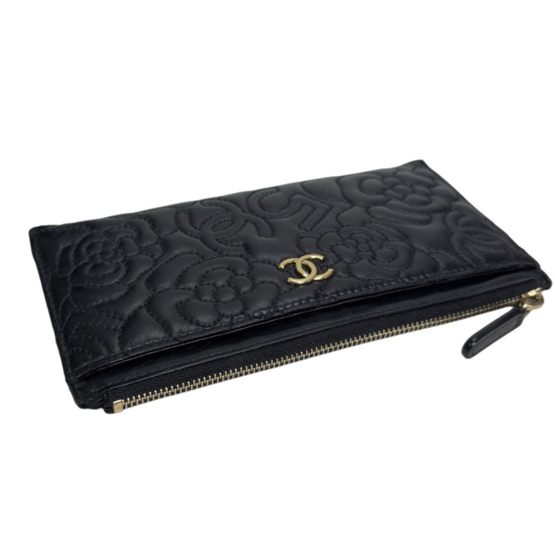 CHANEL *罕有紋路* CC 長銀包-6