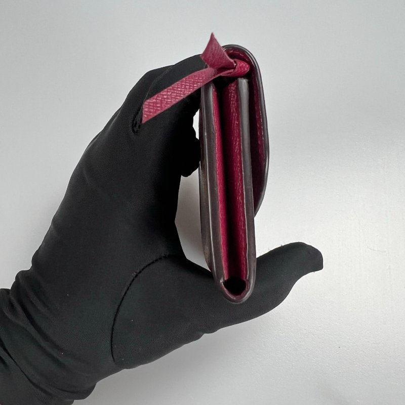 LV M41939 老花玫紅豆豆Rosalie零錢包-3