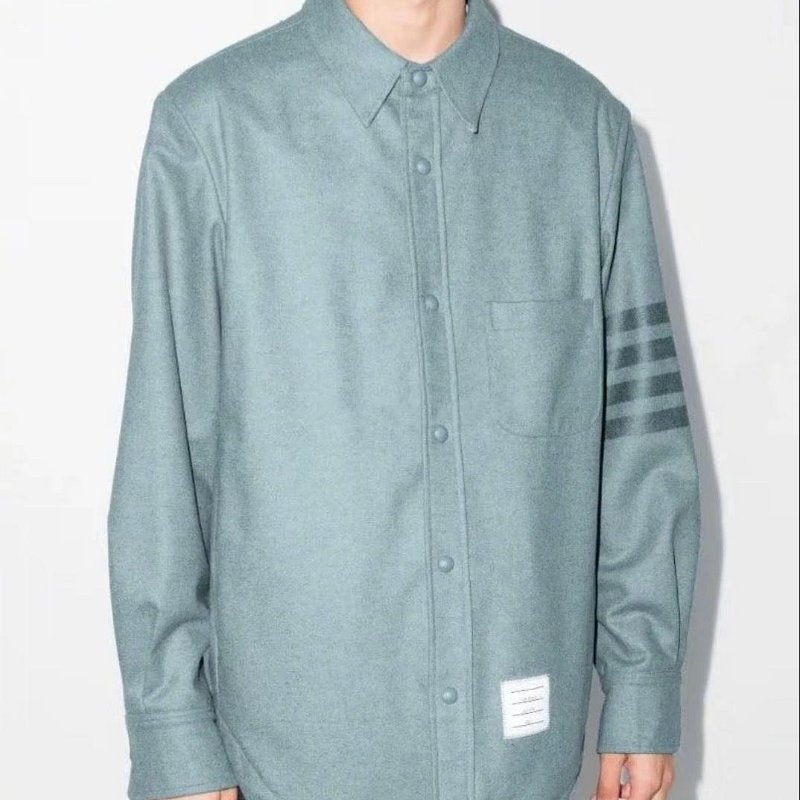 💎Han's house精品服飾💎Thom Browne 法蘭絨 羊毛 外套原價64300-1