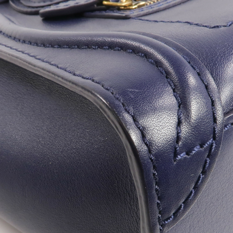 CELINE 牛皮皮革Nano Luggage金扣手挽肩背兩用袋-7