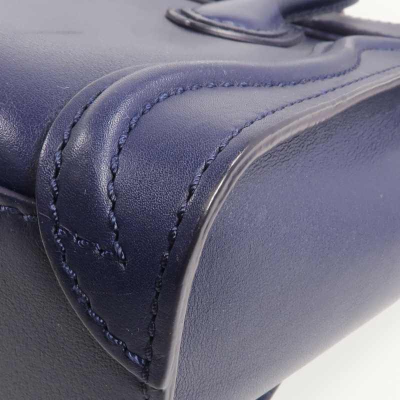 CELINE 牛皮皮革Nano Luggage金扣手挽肩背兩用袋-8