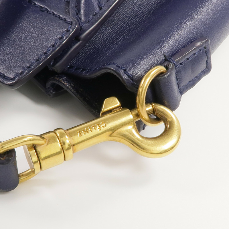 CELINE 牛皮皮革Nano Luggage金扣手挽肩背兩用袋-10