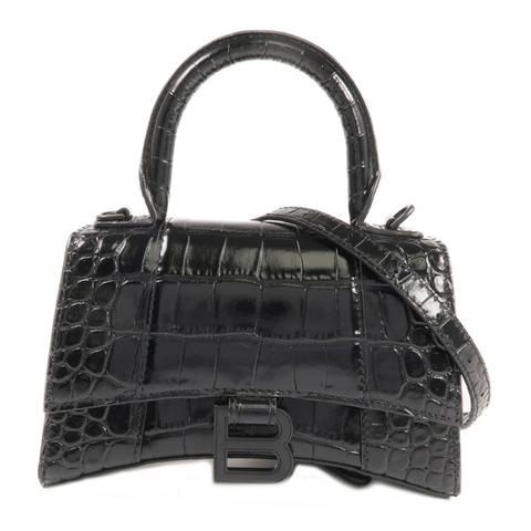 BALENCIAGA 牛皮皮革Hourglass手挽肩背兩用袋