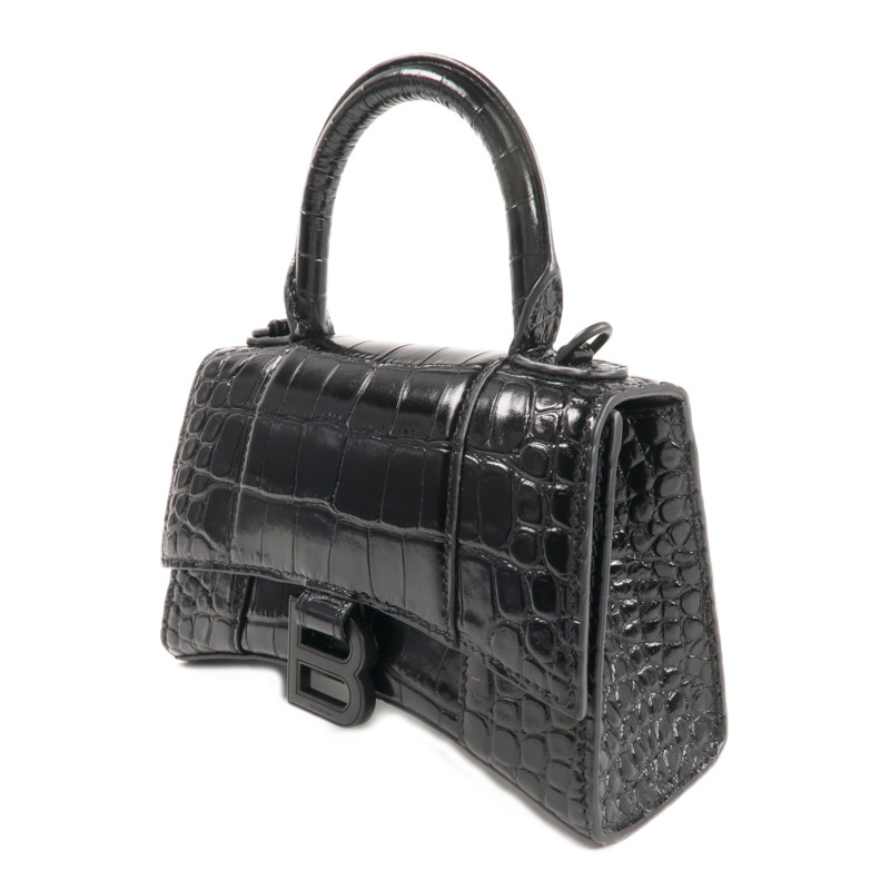 BALENCIAGA 牛皮皮革Hourglass手挽肩背兩用袋-1