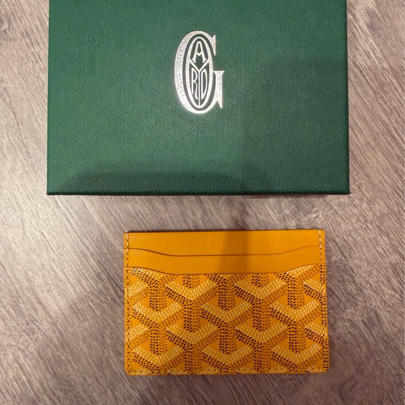GOYARD Saint-Sulpice card wallet Initials yellow 卡夾 黃色-5