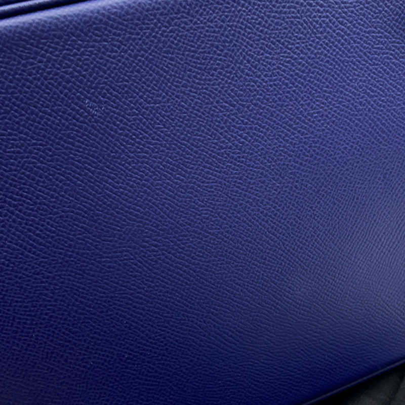 愛馬仕 Hermès Picotin Lock MM Traces 手提包,藍色踝帶/磚紅色/黑色,Epson D 印章-6