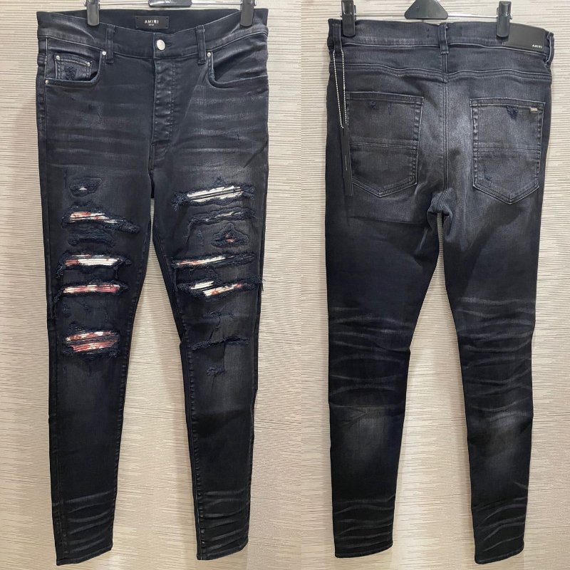 💎Han's house精品服飾💎Amiri 牛仔褲 彈性 美國製 手工 原價46700-0