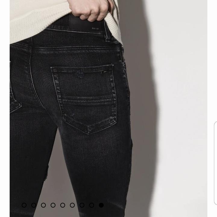 💎Han's house精品服飾💎Amiri 牛仔褲 彈性 美國製 手工 原價46700-1