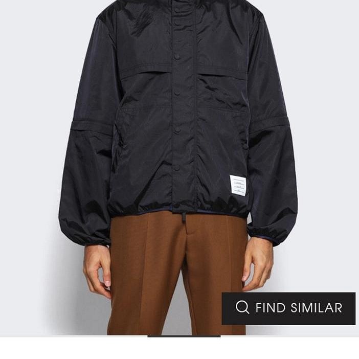 💎Han's house精品服飾💎Thom Browne TB 尼龍 風衣 外套 手袖可拆 原價 55000-1