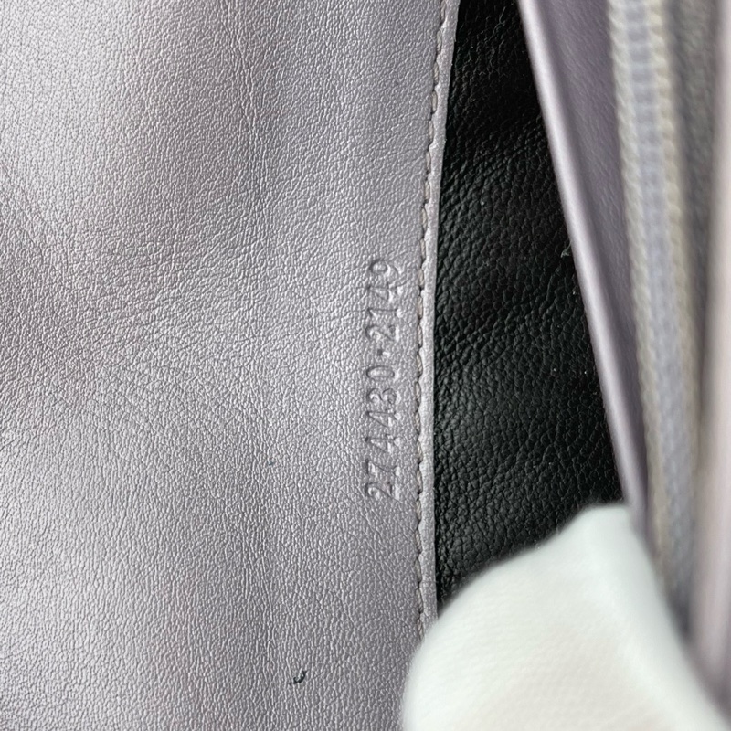GUCCI古驰紫色长款满logo钱包-8