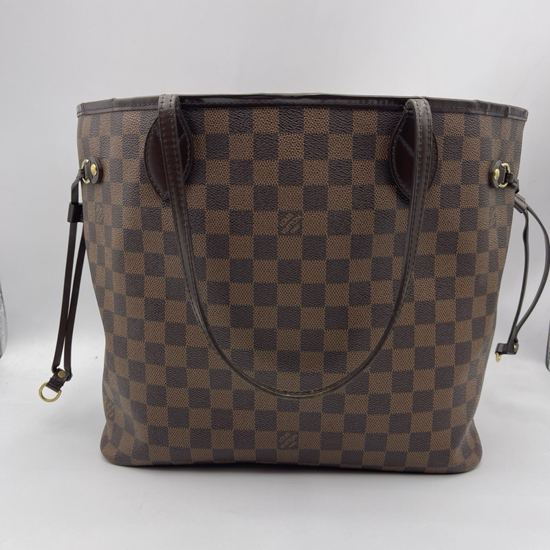 Lv路易威登/Louis Vuitton neverfull中号棋盘格购物袋-1