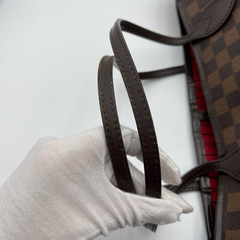 Lv路易威登/Louis Vuitton neverfull中号棋盘格购物袋-8