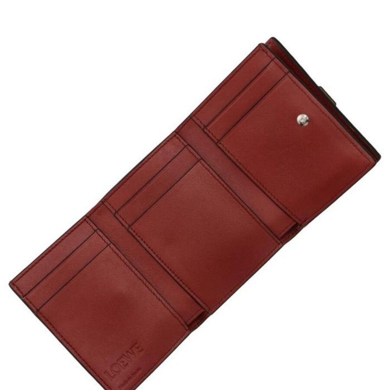 💎Han's house精品服飾💎 LOEWE 拼接 短夾 現貨 原價23000-3