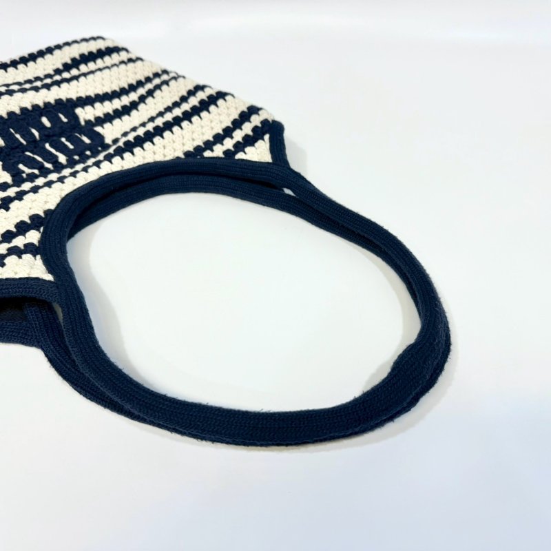 MIUMIU藍白編織金釦IVY托特包-11