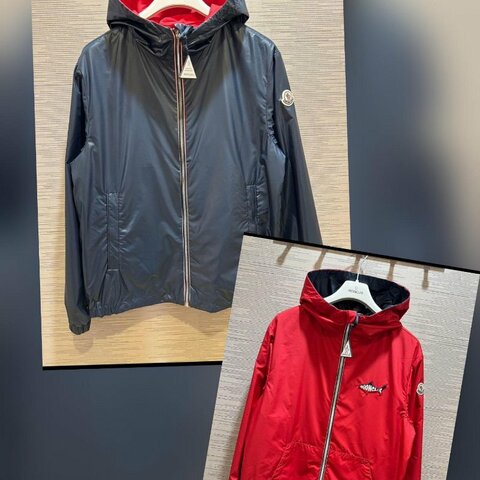 💎Han's house精品服飾💎moncler Olchard 防水尼龍風衣 連帽外套 雙面穿原價23900