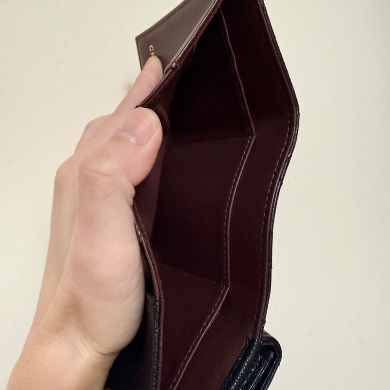 Chanel mini三折牛 近新閒置 淡金扣     年年漲的保值香奈兒 要買要快唷🥳-3