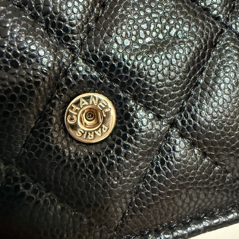 Chanel mini三折牛 近新閒置 淡金扣     年年漲的保值香奈兒 要買要快唷🥳-14