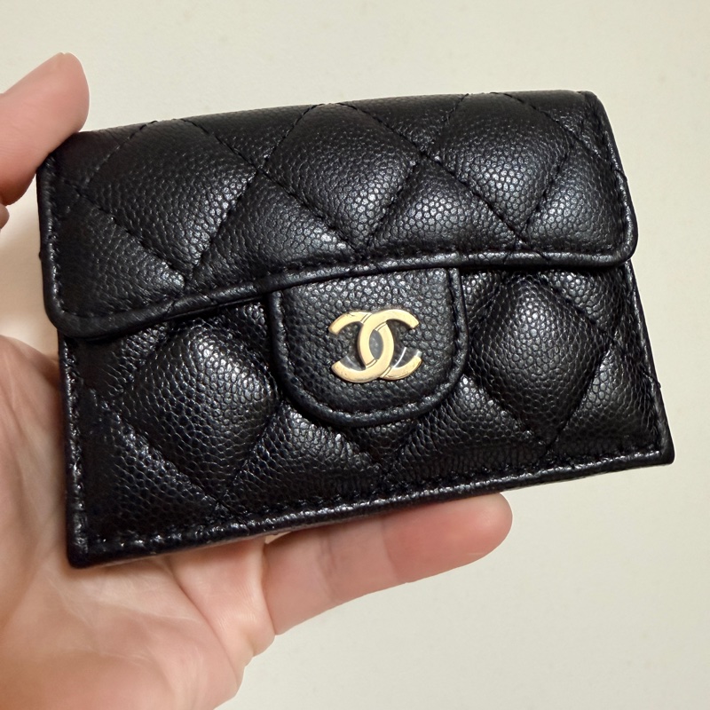 Chanel mini三折牛 近新閒置 淡金扣     年年漲的保值香奈兒 要買要快唷🥳-16