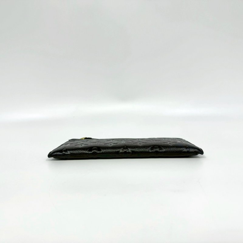 LV黑壓紋Melanie BB拉鍊扁長夾M68712-4